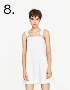 zara white summer dress