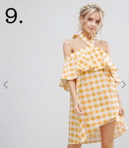 yellow gingham summer dress