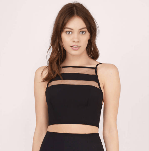 black crop top