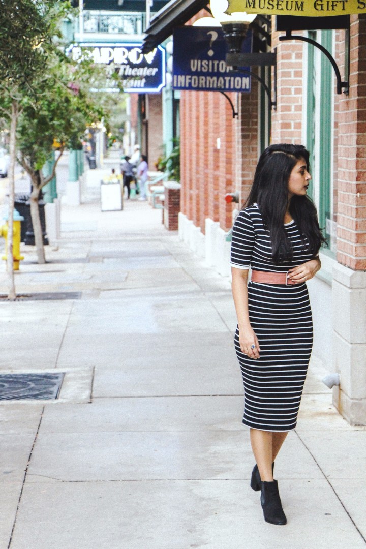 Striped Sweater Dress 1
